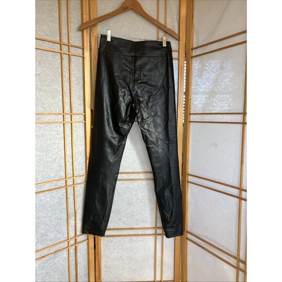 Abercrombie & Fitch Black Faux Leather Pull On Leggings Small, MSRP $88 - Picture 3 of 6